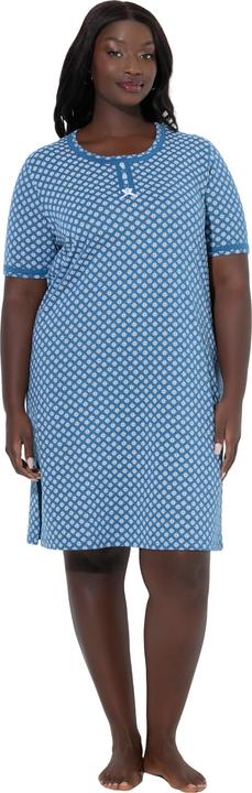 Produktbild Ulla Popken Bigshirts, 2er-Pack, Muster/uni, Rundhals, Halbarm (58)