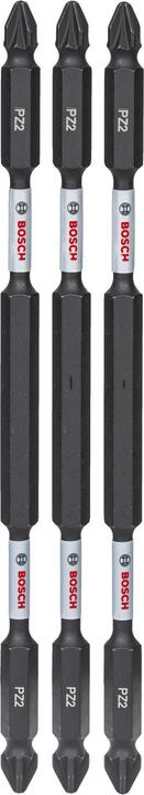 Actual product image Bosch Professional Zubehör Impact Control double-blade screwdriver bit set, 3-piece, PZ2-PZ2, 150 mm (Cross Pozidriv PZ M2)