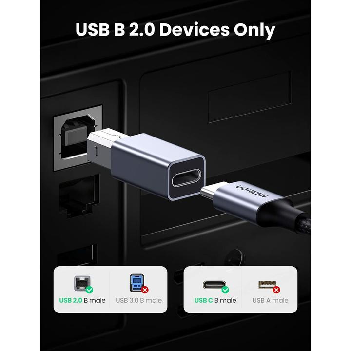 Produktbild Ugreen USB C auf USB B Adapter (USB-C, USB-B)