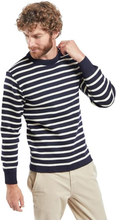 Armor Lux Heren gestreepte trui Fouesnant, Rich Navy/Nature, 3 (M)
