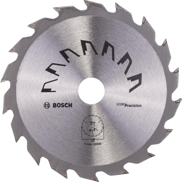 Produktbild Bosch Zubehör Kreissägeblatt PRECISION D= 140 mm Bohrung= 20 mm Z= 18
