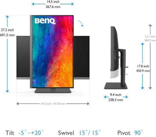 Image du produit BenQ PD2706U (3840 x 2160 pixels, 27")
