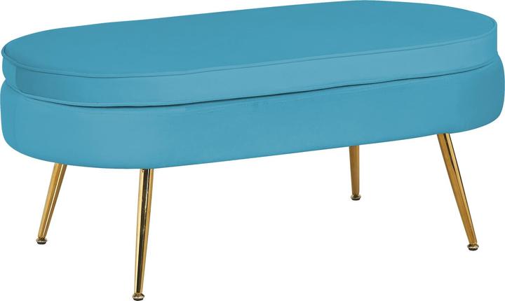 Actual product image SalesFever Seat pouf oval light blue