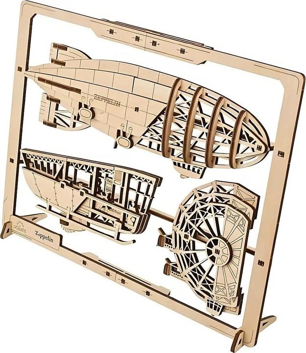 Actual product image Ugears 70208 Zeppelin 2.5D Puzzle