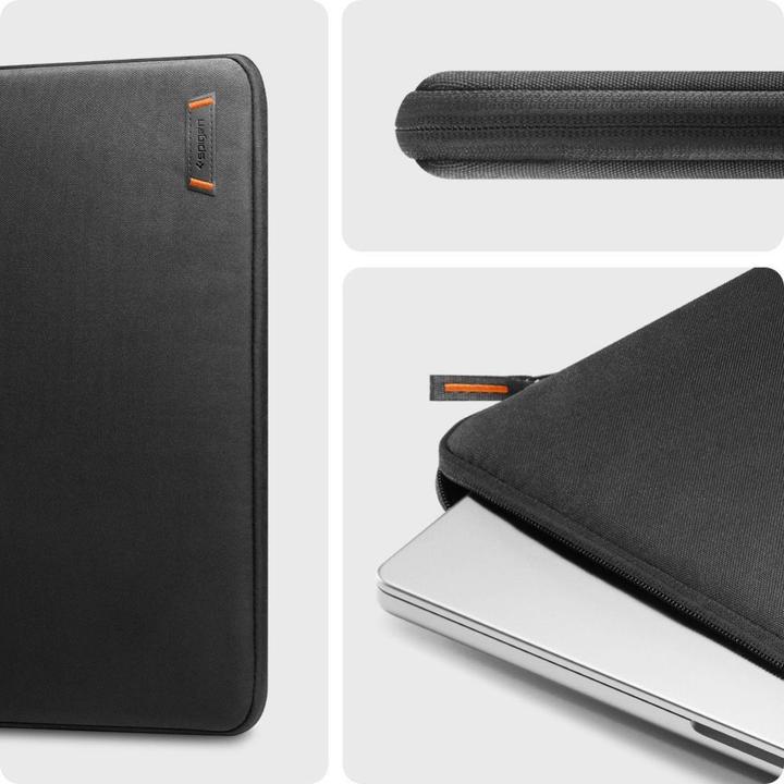 Actual product image Spigen Basic Pouch Laptop 15-16 czarny/black AFA07005 (16")