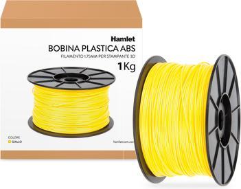 Produktbild Hamlet Spule Filament für 3D-Drucker 3DX100 in Gelb ABS 1kg (ABS, 1.75 mm, 1000 g)