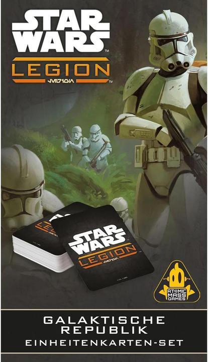Produktbild Atomic Mass Games Star Wars: Legion – Galaktische Republik Einheitenkarten-Set (Deutsch)