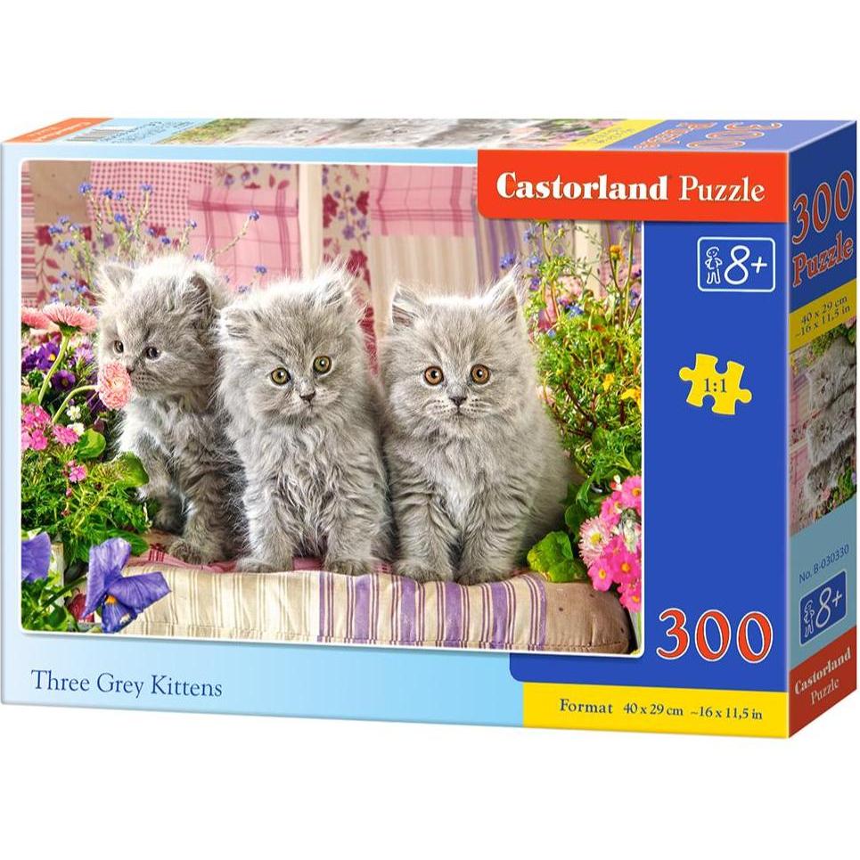 Castorland Three Grey Kittens, Puzzle 300 Teile (300 Teile)