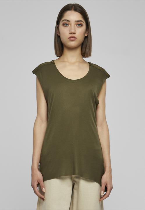 Produktbild Urban Classics Ladies Shoulder Zip HiLo Tee (S)