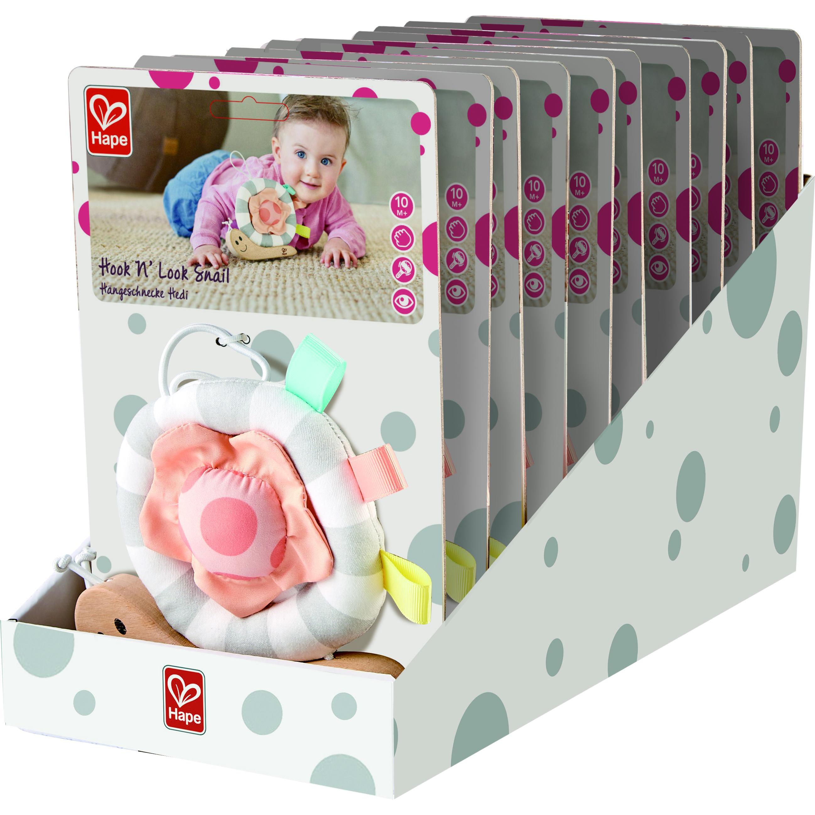 Thumbnail - Hape, Kinderwagenspielzeug, Hängeschnecke Hedi (10 St.)