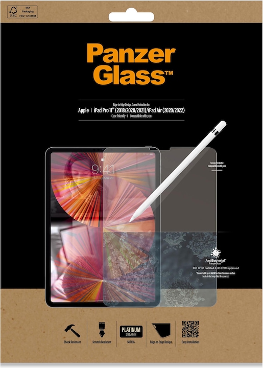 Produktbild PanzerGlass Displayschutz (1 Stück, iPad Pro 11 2018 (1. Gen), iPad Pro 11 2020 (2. Gen), iPad Pro 11 2021 (3. Gen), iPad Air 2020 (4. Gen), iPad Air 2022 (5. Gen))