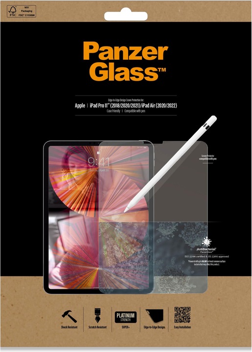Actual product image PanzerGlass Screen protector (1 Piece, iPad Pro 11 2018 (1. Gen), iPad Pro 11 2020 (2. Gen), iPad Pro 11 2021 (3rd Gen), iPad Air 2020 (4. Gen), iPad Air 2022 (5th Gen))
