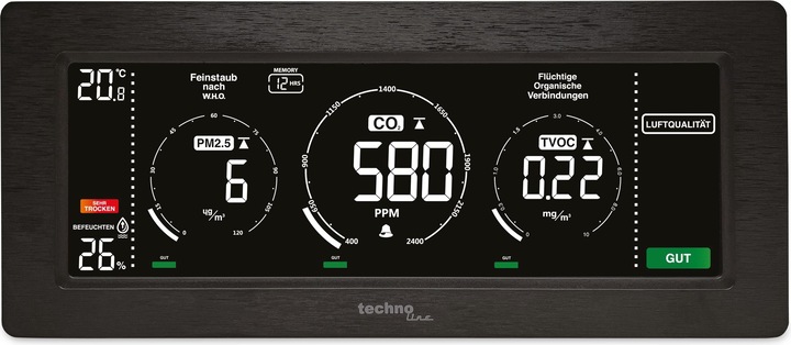 Actual product image Technoline WL 1035 Air Quality Monitor (Measuring device case)