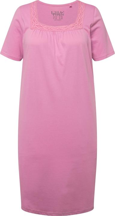 Immagine prodotto Ulla Popken Camicia da notte con pizzo, scollo rettangolare e mezze maniche (50, 52)