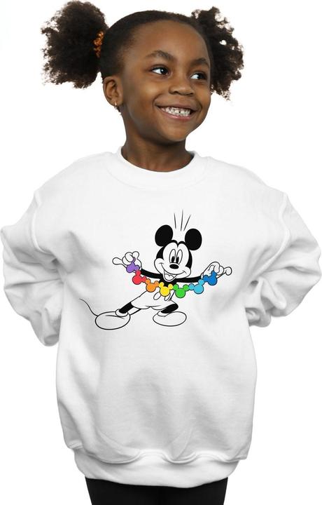 Produktbild Disney Mickey Mouse Rainbow Chain Sweatshirt Mädchen (104)