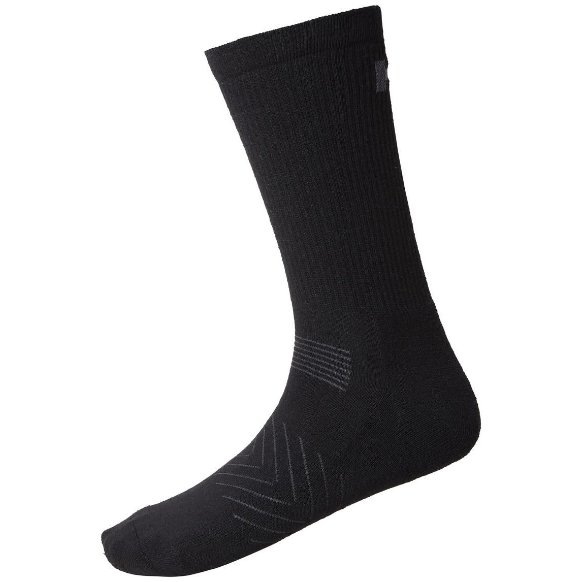Helly Hansen, Herren, Sportsocken, Manchester 79646 strømper 3 par/pkk sort str 39-42 (39 - 42), Schwarz