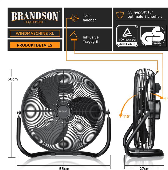 Image du produit Brandson Machine à vent (67 dB)