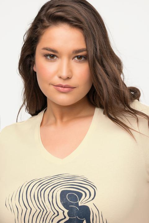 Actual product image Ulla Popken Eco Cotton Silhouette Short Sleeve Graphic Tee (46, 48)