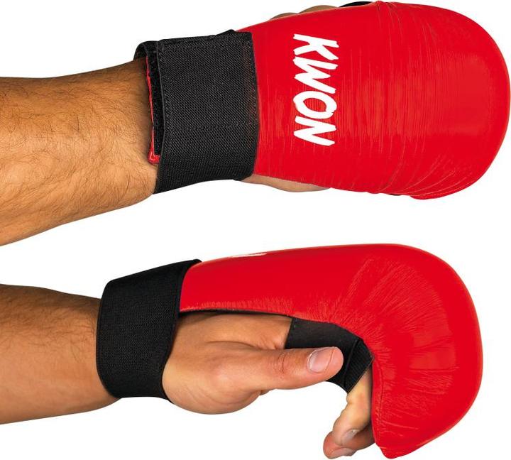 Actual product image Kwon Karate gloves without thumb loops (L, M)