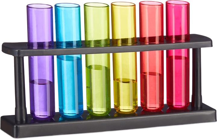 Produktbild Relaxdays Reagenzgläser Shotgläser (0.40 dl, 6 x, Schnapsgläser + Shotgläser)