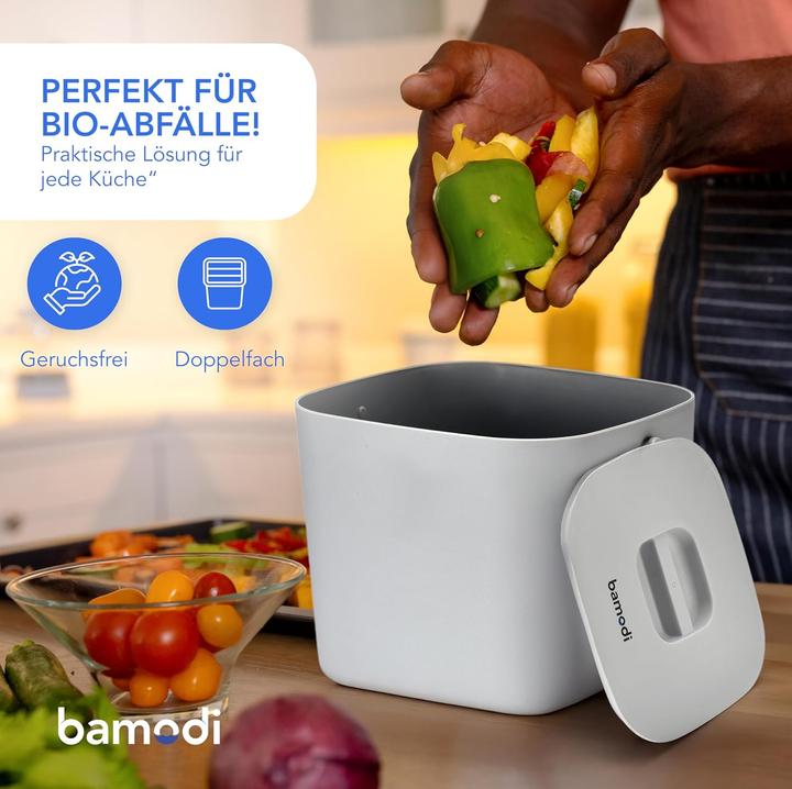 Produktbild Bamodi Biomülleimer mit Doppelfach (7 l)