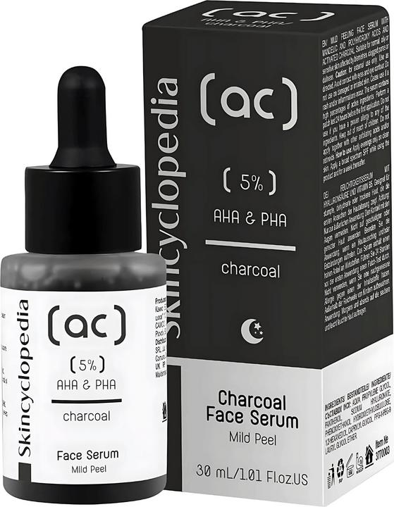 Produktbild Skincyclopedia Face Serum Charcoal 5% AHA + PHA Complex (30 ml)