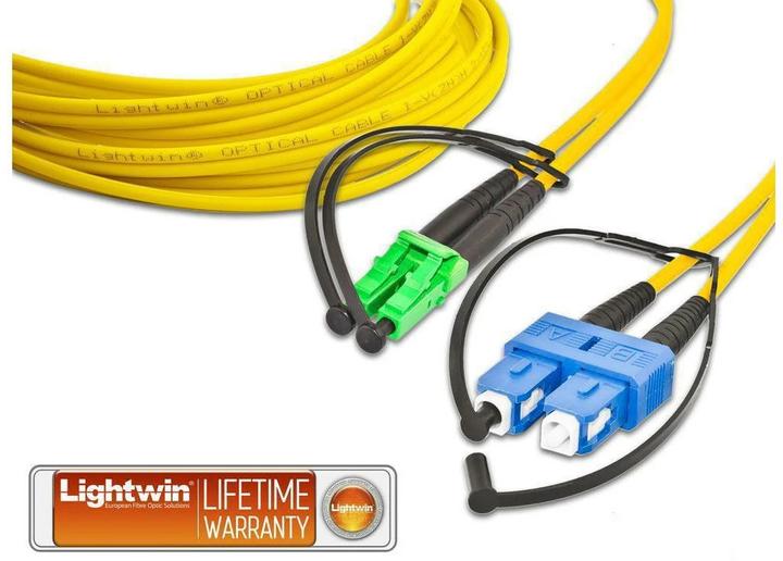 Image du produit Lightwin Câble de raccordement duplex LWL (CAT6e, 10 m)
