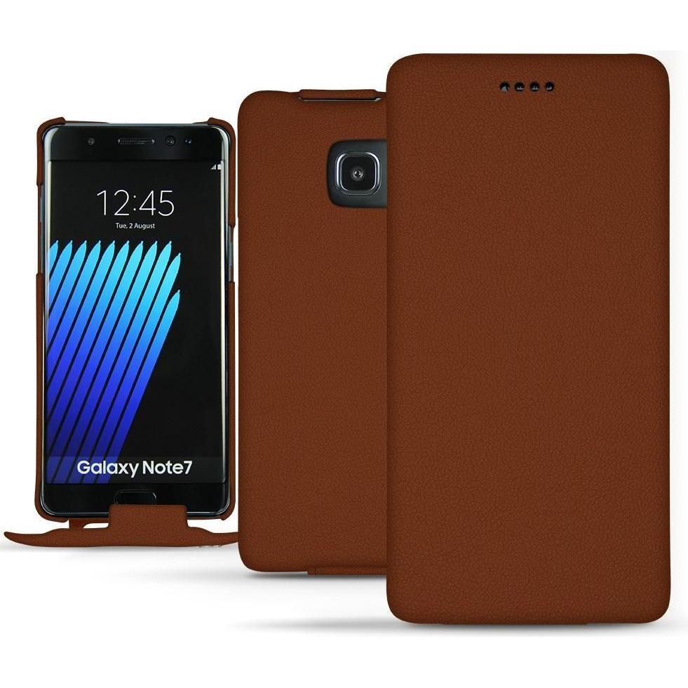 Thumbnail - Noreve Lederschutzhülle vertikal (Samsung Galaxy Note 7), Smartphone Hülle, Braun