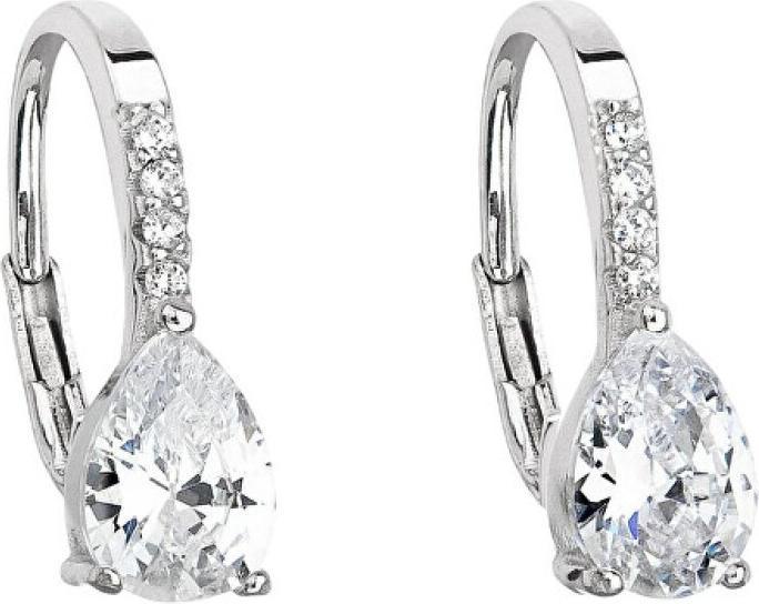 Image du produit Evolution Group Boucles d'oreilles en argent avec zircons clairs 11206.1