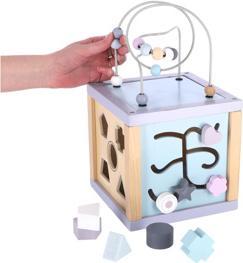 Actual product image Jipy Activity Cube Wood Uni Colour