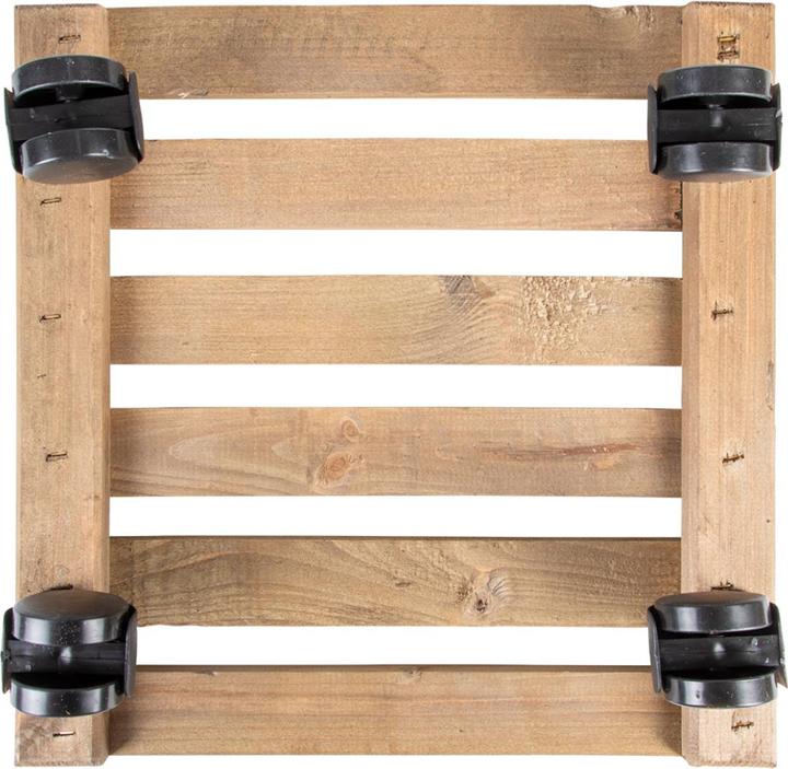 Produktbild Esschert Design Rolleruntersetzer Quadratisch L Braun