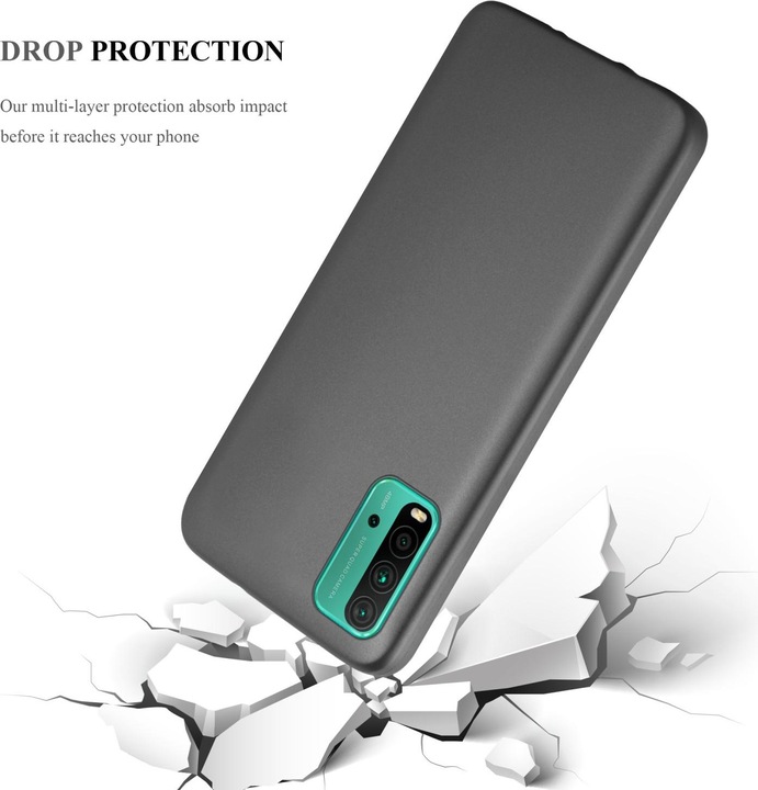Produktbild Cadorabo TPU Matt Metallic Hülle (Xiaomi Redmi 9T, Xiaomi Poco M3)