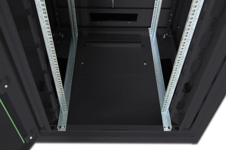 Actual product image Digitus Network cabinet 48.3cm 19inch 42U H2053mmxW800mmxD1000mm black with glass door incl. 28xmounting (42 RU, 19 inch rack)
