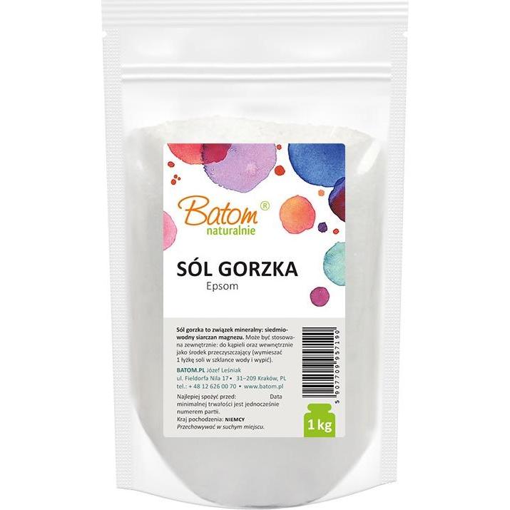 Batom, Sali + Bolle da bagno, Sale EPSOM (Baden) 1 kg (Sali da bagno)