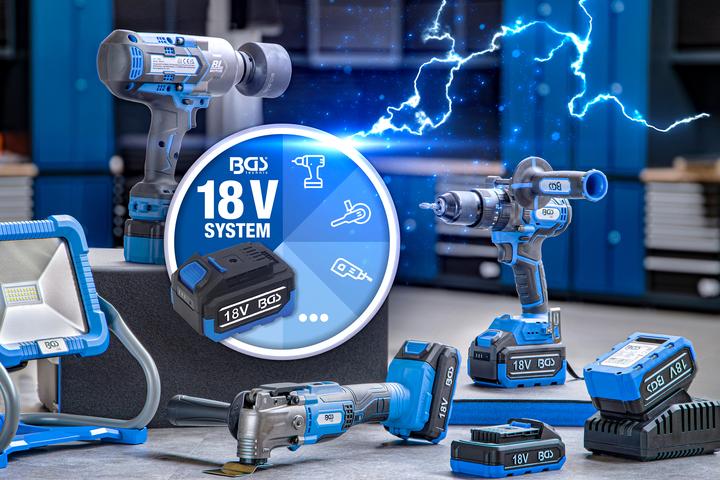 Actual product image BGS Rechargeable Battery | 4.0 Ah | for 18 V Cordless Series (18 V)