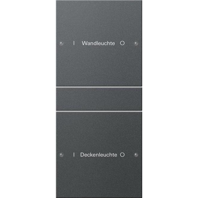 Gira, Zubehör Schalterprogramm, Wippenset 2f (1+1) beschr. System 55 220228