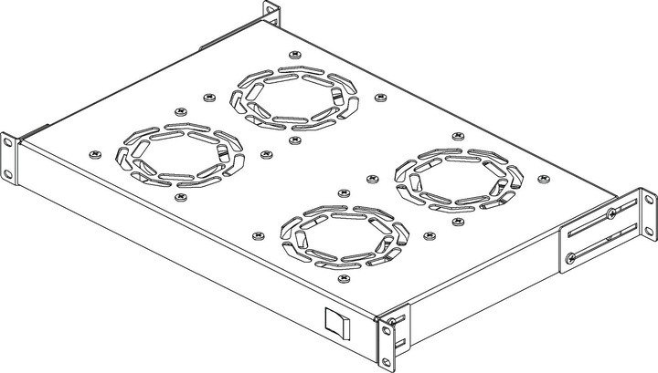 Image du produit Digitus Unité de ventilation pour une installation variable de 483 mm (19")