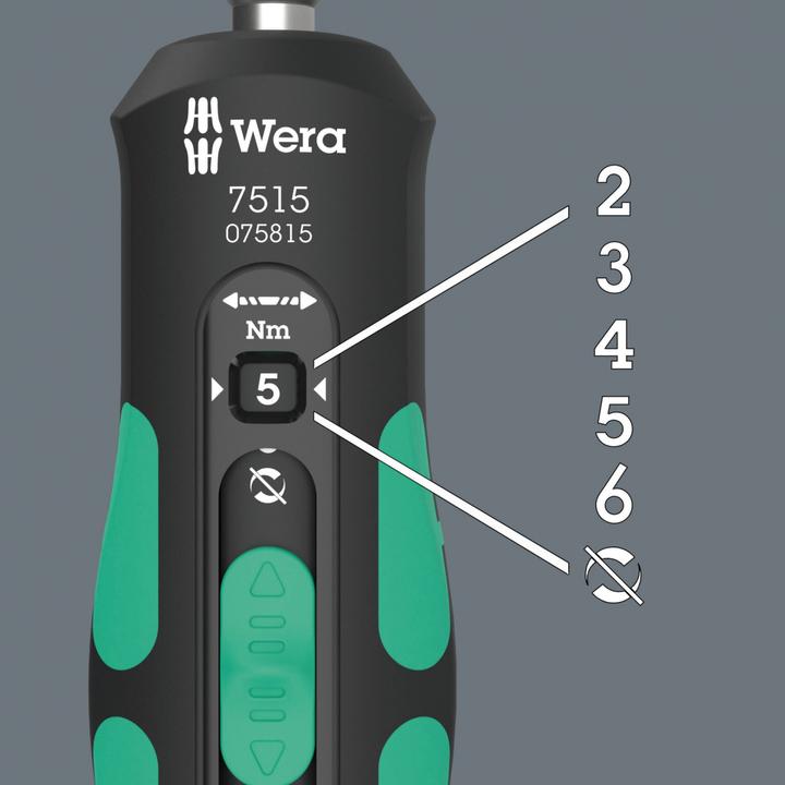 Produktbild Wera 7515 Kraftform Safe-Torque Speed 2-6 Nm (Aussensechskant)