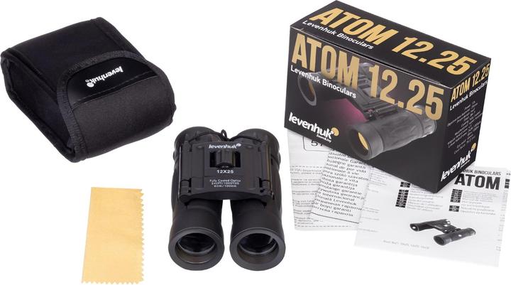 Immagine prodotto Levenhuk Binocolo Atom 12x25 Tetto Nero (12x, 25 mm)