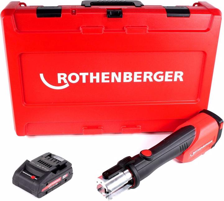 Image du produit Rothenberger ROMAX 4000 Sertisseuse sans fil 18 V Li-Ion électro-hydraulique + Coffret de transport