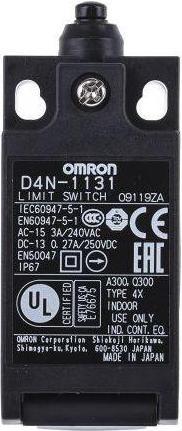 Actual product image Omron Industrial Automation Limit switch plunger actuation