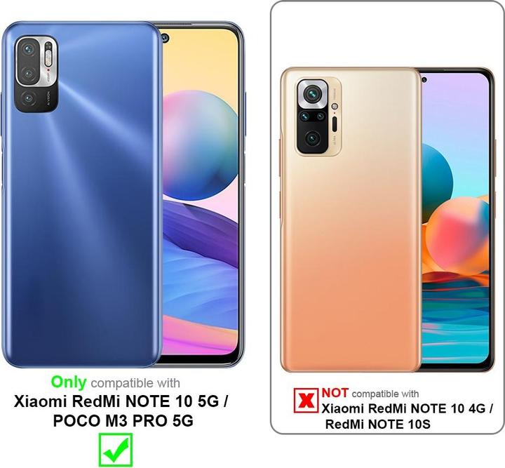 Actual product image Cadorabo Case for Xiaomi RedMi NOTE 10 5G / POCO M3 PRO 5G with belt clip (Xiaomi Poco M3 Pro 5G, Xiaomi Redmi Note 10 5G)