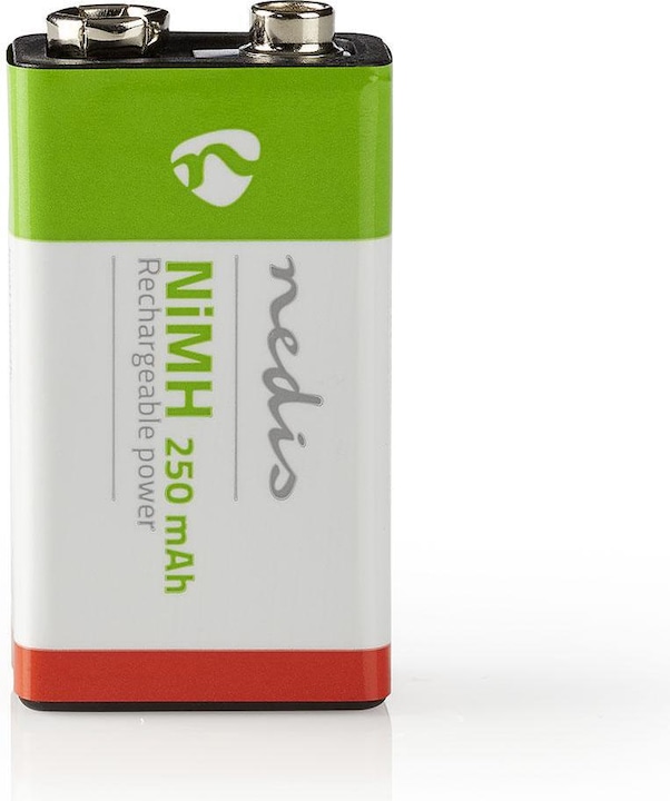 Produktbild Nedis Wiederaufladbarer NI-MH-Batterie E-Block 8.40 V NiMH E-Block Wiederaufladbar 250 mAh vorgelade (1 Stk., 9V Block, 250 mAh)