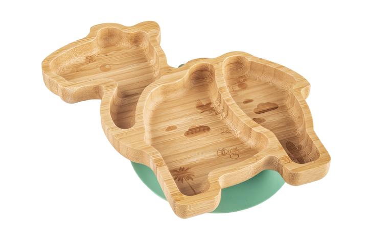 Actual product image Citron Bamboo Plate Camel with suction cup