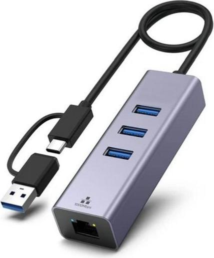 Actual product image Générique USB-A/C 3.1 GIGABIT ETHERNET W/ CONVERTER USB-C (USB 3.1, RJ45 (1x))