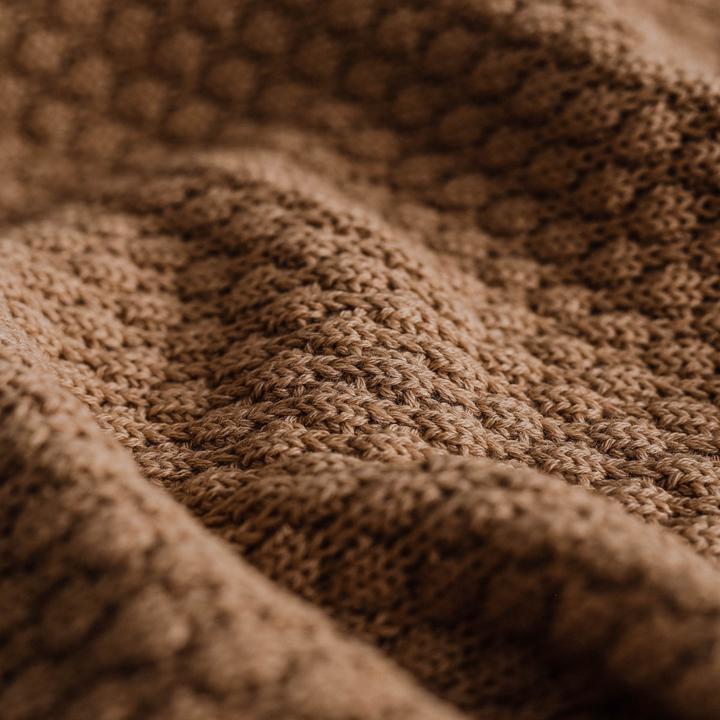 Productafbeelding Ooh Noo - Bubbles Baby Blanket - Caramel - 75x95 cm (95 x 75 cm)