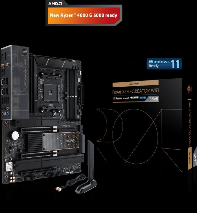 Image du produit ASUS ProArt X570-Creator WiFi (AM4, AMD X570, ATX)