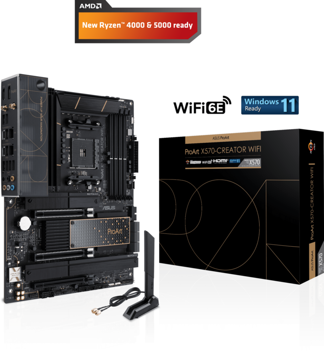 ASUS ProArt X570-Creator WiFi (AM4, AMD X570, ATX)