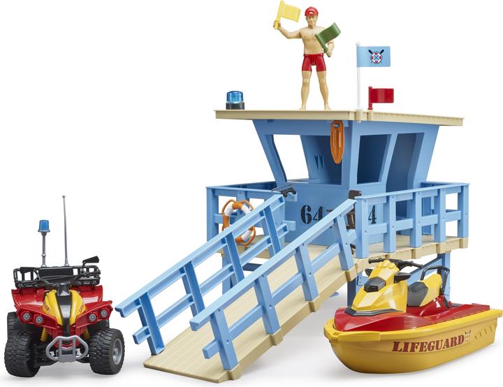 Bruder LifeGuard Station,Quad,Watercraft