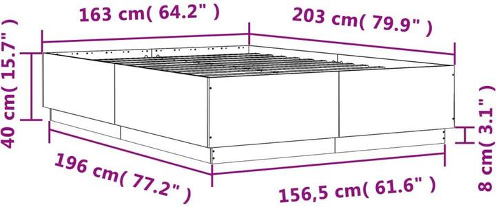 Image du produit vidaXL Bettgestell (160 x 200 cm)